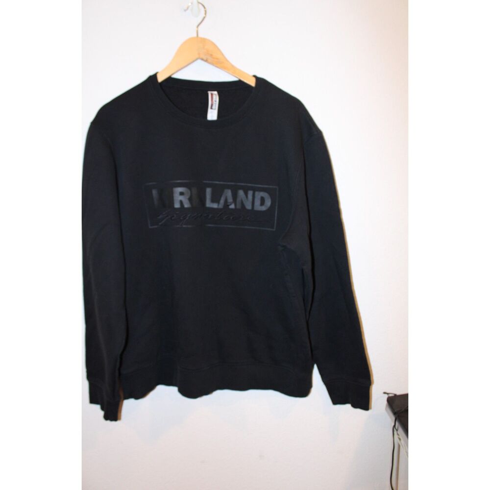 Costco Kirkland Signature black crewneck logo sweatshirt Large/XLarge